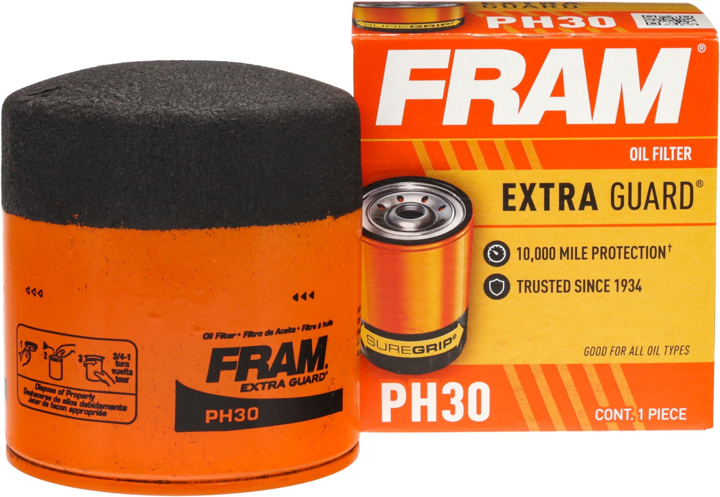 FRAM HP1 High Performance SpinOn Oil Filter Automotive