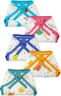pom-pom SWEET HEARTS Tie up Nappy For Babies, Reusable, Washable Soft Muslin Cotton Nappy/Langot for New Born Baby | Gentl... Price In India