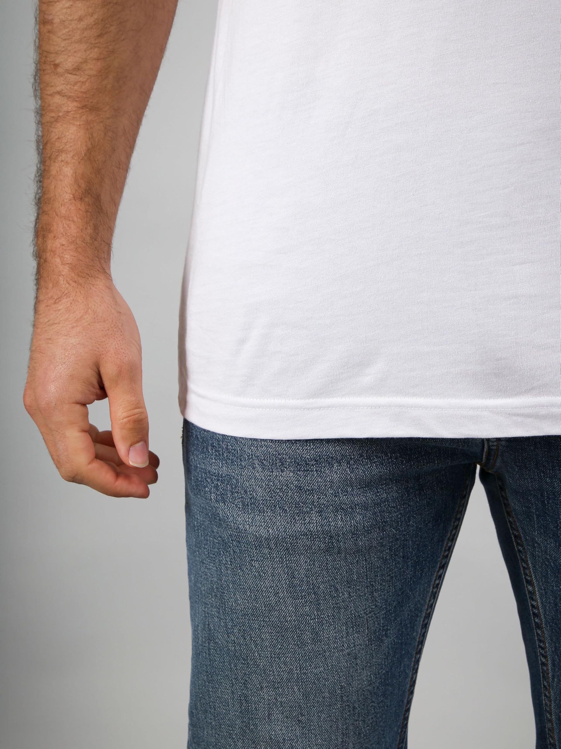 Suitable Vibambo T-Shirt Col en V Blanc 2-Pack - Hommes - Vêtements - Taille - 3120 V-Bamb Vibambo