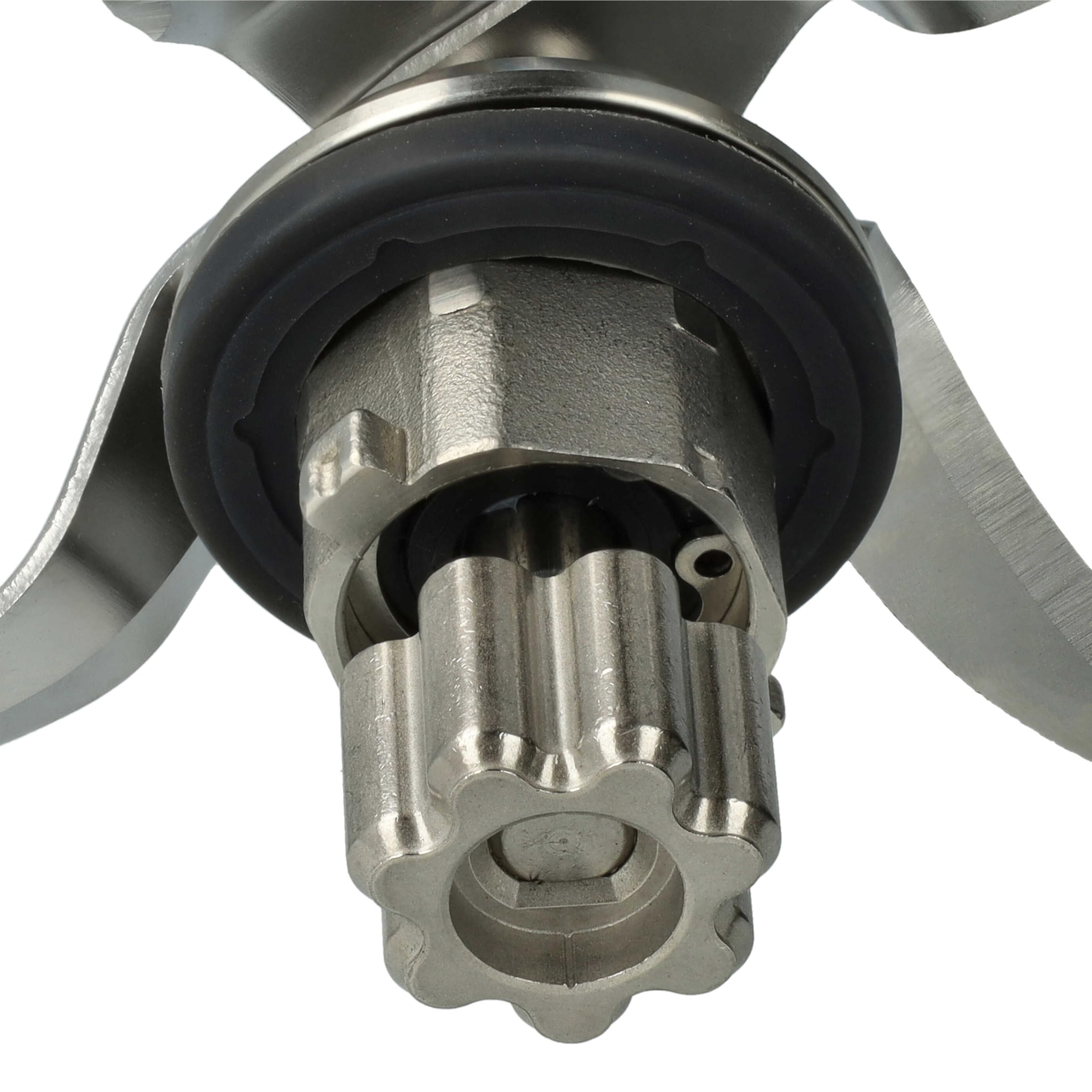 vhbw gruppo lame compatibile con Silvercrest SKMK1200C3, 389505, SKMK1100A1 robot da cucina - Con 4 lame in acciaio inox