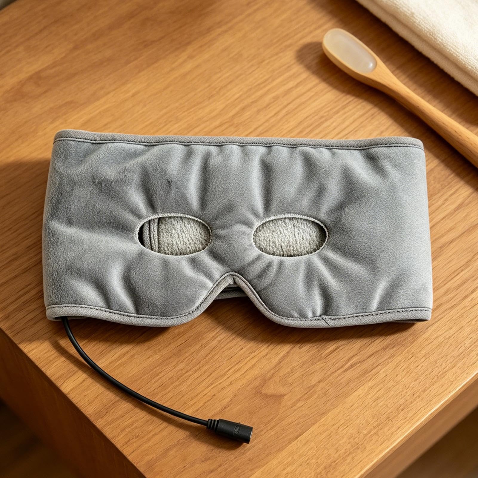 Ciepły kompres - 67,5 x 13 cm urządzenie ładowane przez USB, regulowana temperatura oczu z funkcją kojącego ciepła, ciepły kompres do pielęgnacji oczu, relaksacyjny masażer oczu do samolotu podróżnego