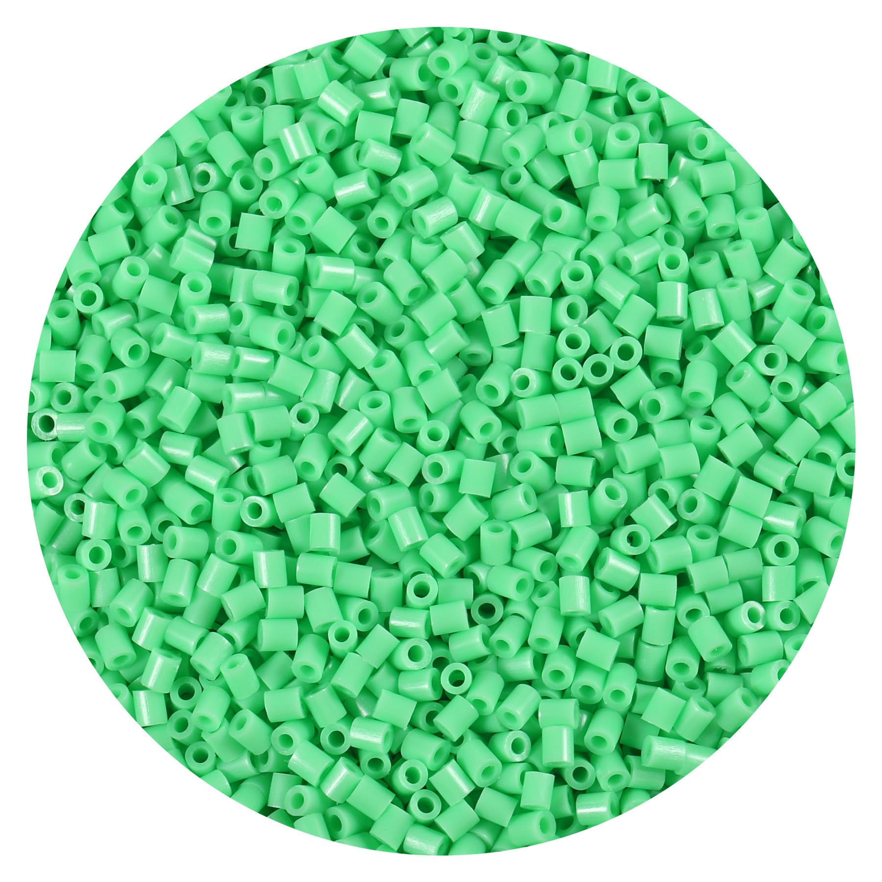 10000Pcs Loose Mini Fuse Beads 2.6mm Bulk Refill Kit Stress Relief Pixel Art 3D Craft Melting Beads for DIY Decor Crafts Creative Handmade Projects (B03 Light Green) โ image 1
