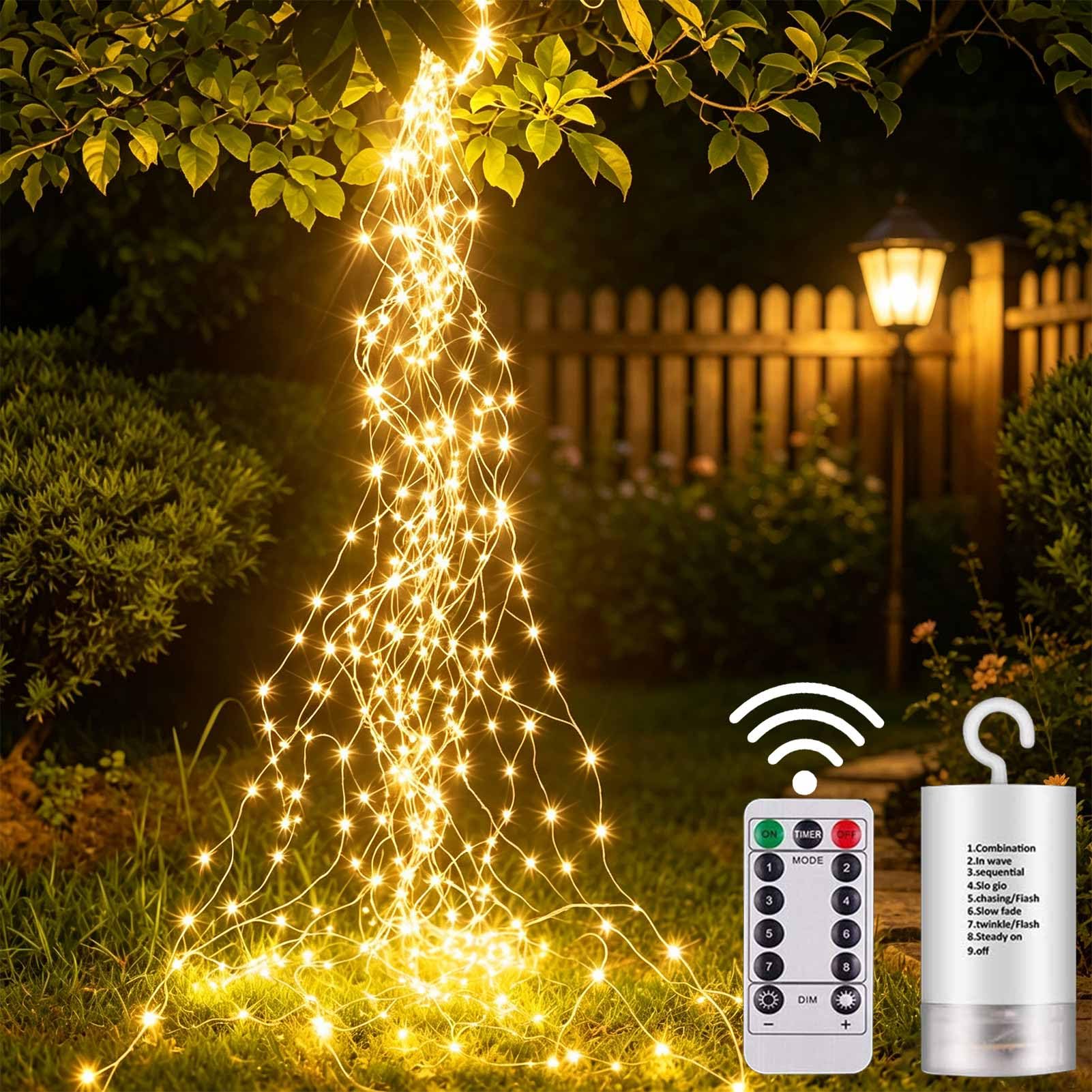 Lichterkette Klein 1M 100 LED Lichterschweif Batterie mit Timer Fernbedienung