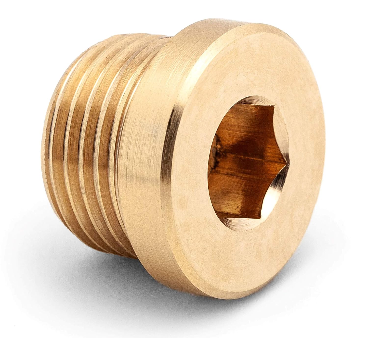 Precisiongeek 1/8 NPT Blindstopfen | Aluminium Rot | 3er Set | Innensechskant