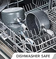 Vista 4 de MICHELANGELO Sartén con tapa, cacerolas de granito con tapas, juegos de sartenes de 1 cuarto de galón, 2 cuartos y 3 cuartos de galón, juego