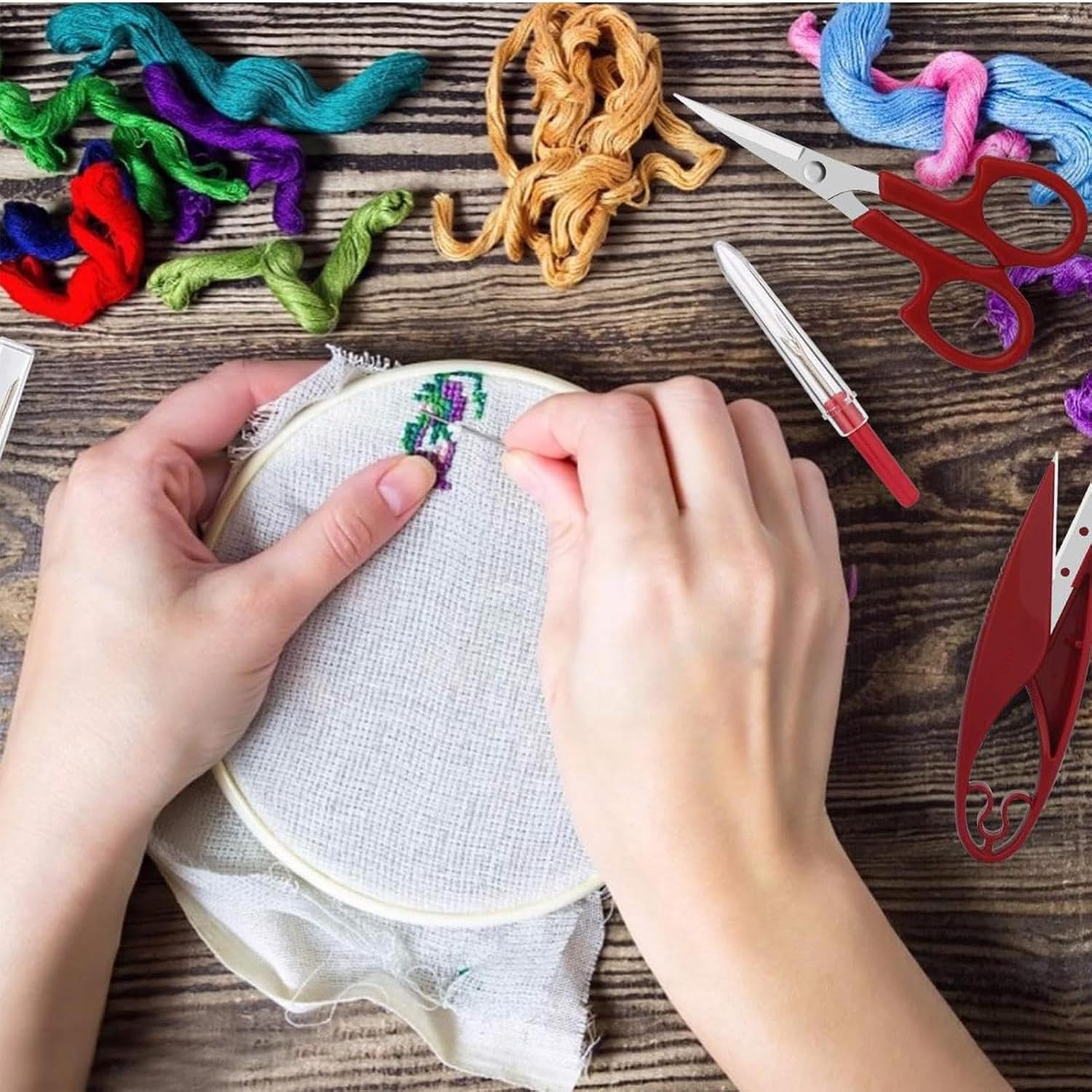 Seam Ripper | Small Ergonomic Thread Cutter Scissor,Hand Sewing Seam Ripper,for Knitting Quilting Fabric Crafts