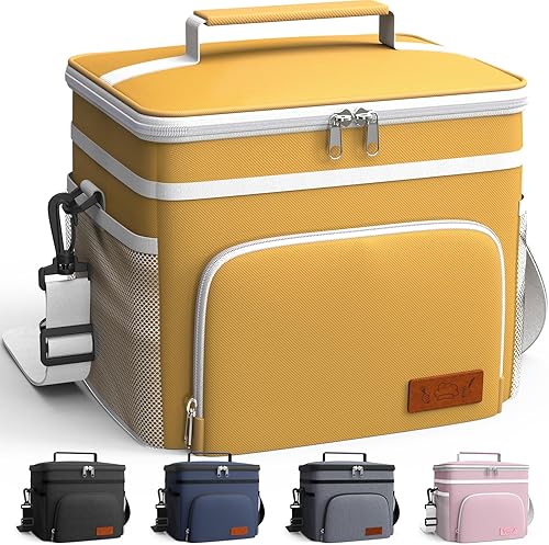 Miniatura 8 de HOTOR Lonchera térmica para hombres y mujeres, lonchera a prueba de fugas con 4 bolsillos, correa ajustable, ideal para el trabajo, picnic, viajes,