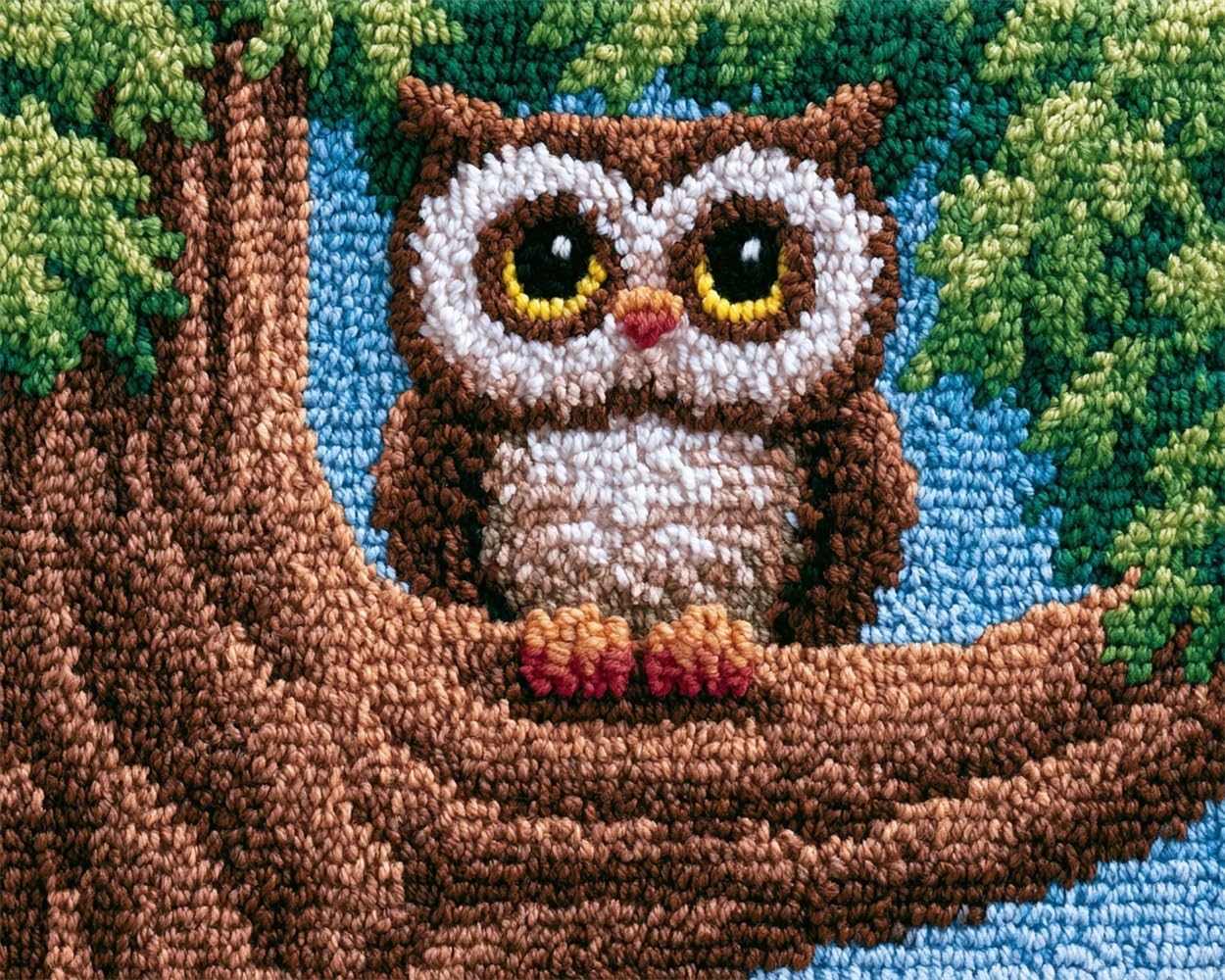 FWRTYCB Latch Hook KitsOwl in a Tree