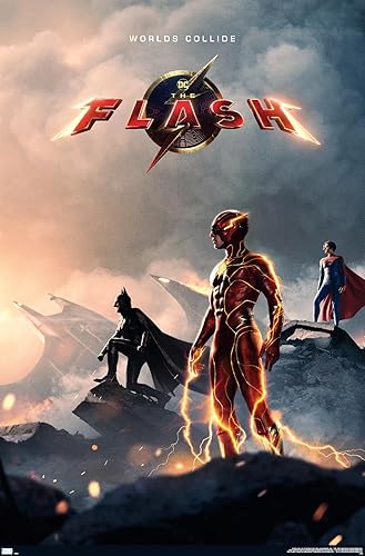 Trends International DC Comics Movie The Flash - Póster de pared de una hoja, 34 pulgadas de largo x 22.4 W, versión premium sin marco