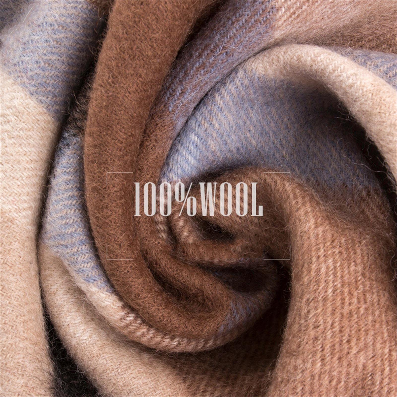 UKKO Kaschmirschal Winterfrauen-Kaschmir-Männer Warme Foulard-Wollschals