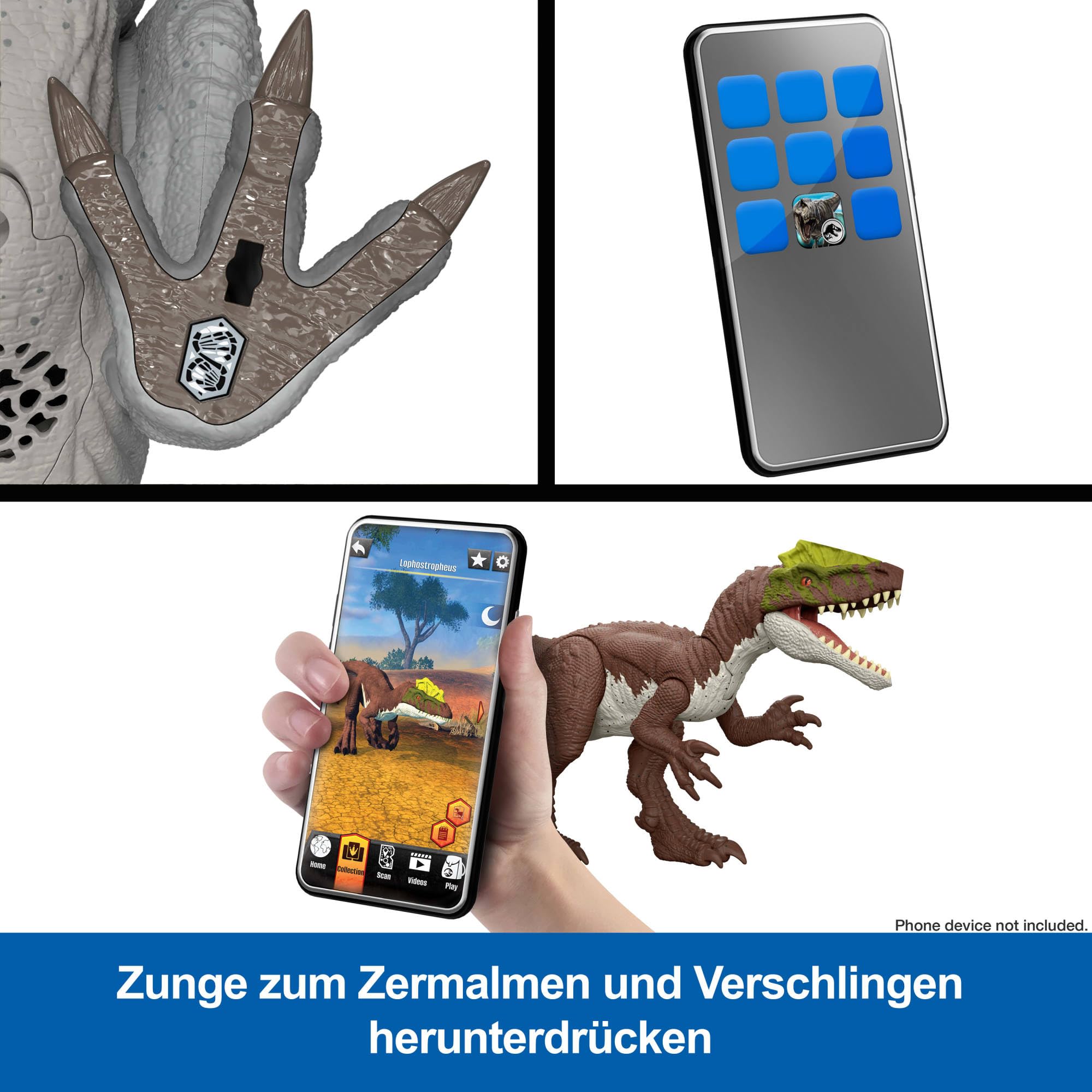 Mattel Jurassic World: Die Wiedergeburt Geschichtenset, Fahrzeug mit Dinosaurier- & Menschen-Figuren, Floß aus dem Film & Distortus Rex & Delgado, Isabella & Aquilops, Insel-Flucht, JGB55