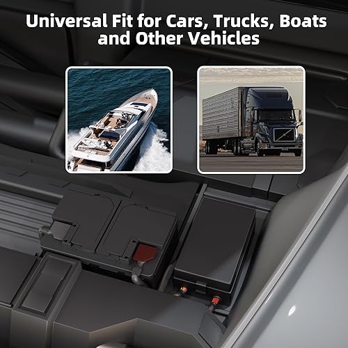 Miniatura 6 de DaierTek Caja de relés de 12 V, bloque de relé de 10 vías y panel de fusibles de hoja ATCATO de 10 vías, caja de fusibles precableada a prueba de