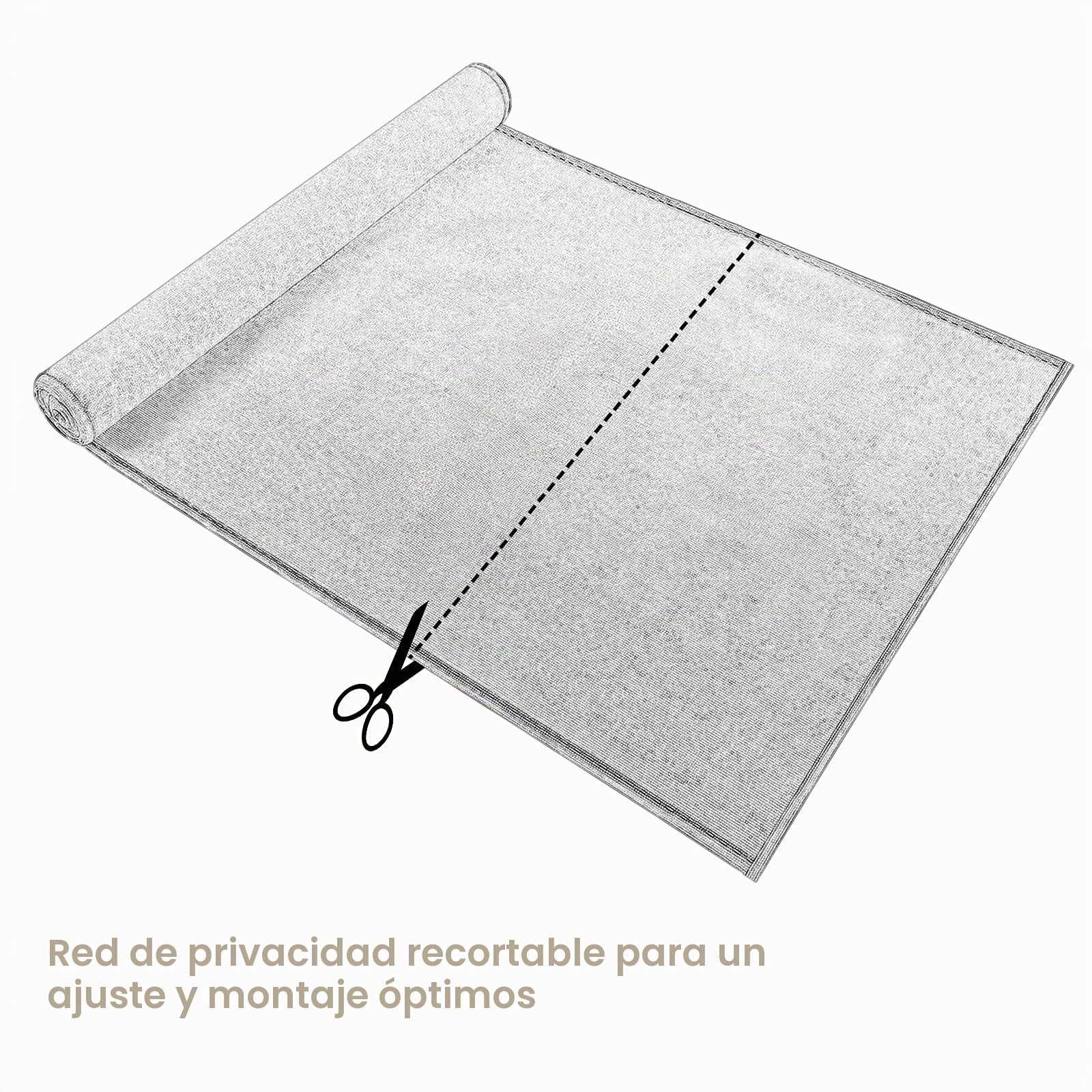 WOLTU Pantalla Protectora para Jardín Balcón Protección de Privacidad HDPE 180g/m² Valla Contraviento Protección Solar Malla Protectora con Cuerdas Antracita 1x20m