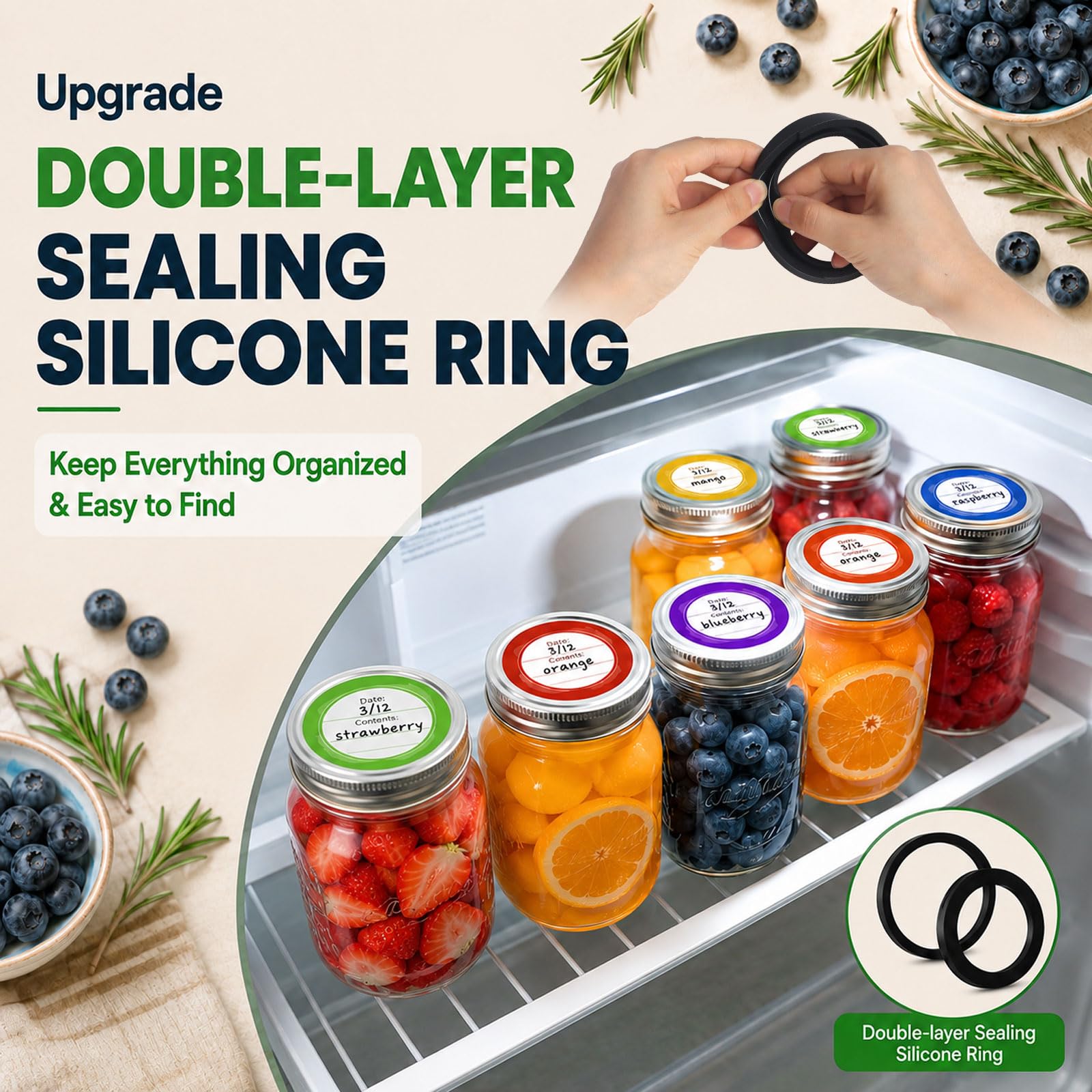 Sellador al vacío M11 Mason Jar – Kit de sellador al vacío eléctrico con tapas Mason de boca ancha y regular, sellador al vacío para tarros de conservas, máquina de sellado al vacío para