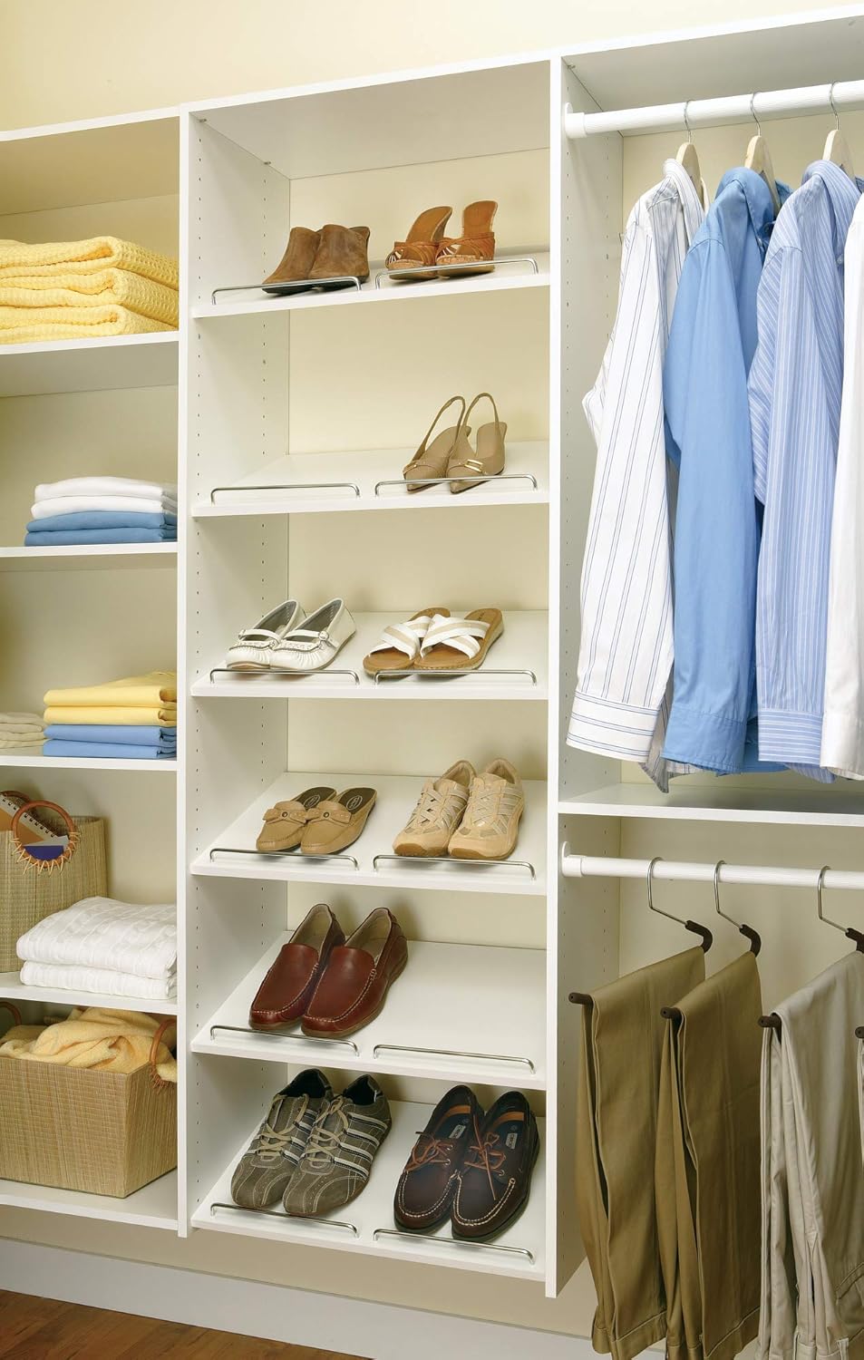 Easy Track RS1600ON Closet Shoe Shelf, 24-Inch, White