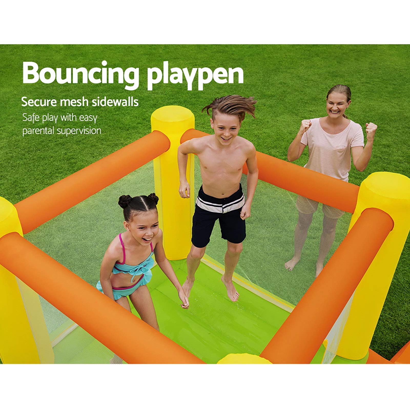 Bestway H2OGO! park wodny z dmuchawą splash i deską dla dzieci od 3 lat, 662 x 300 x 150 cm