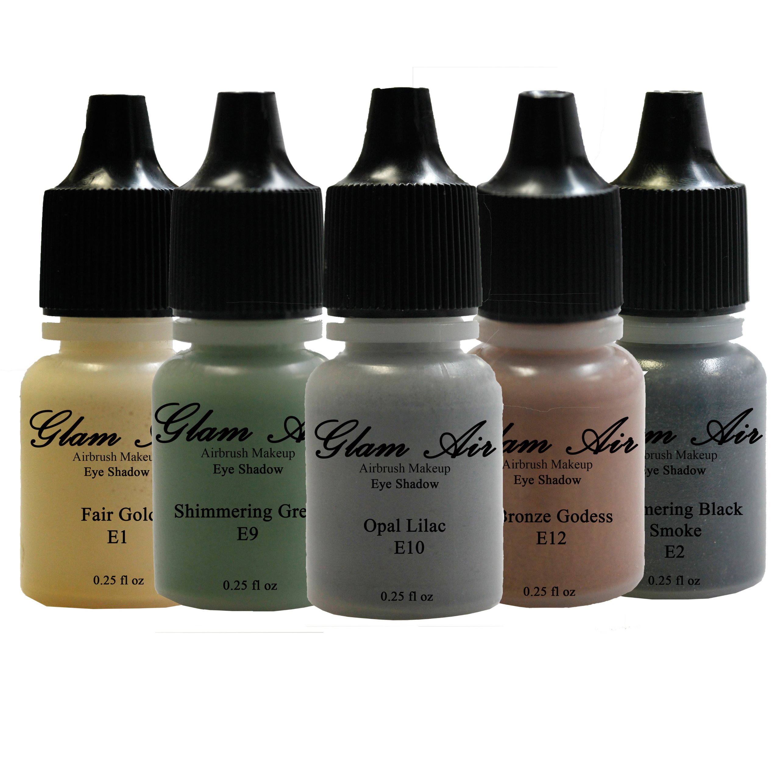 "The Glow Collection" 5 Shades of Glam Air Airbrush Makeup Water-based Formula Last Over 18 Hours (For All Skin Types)