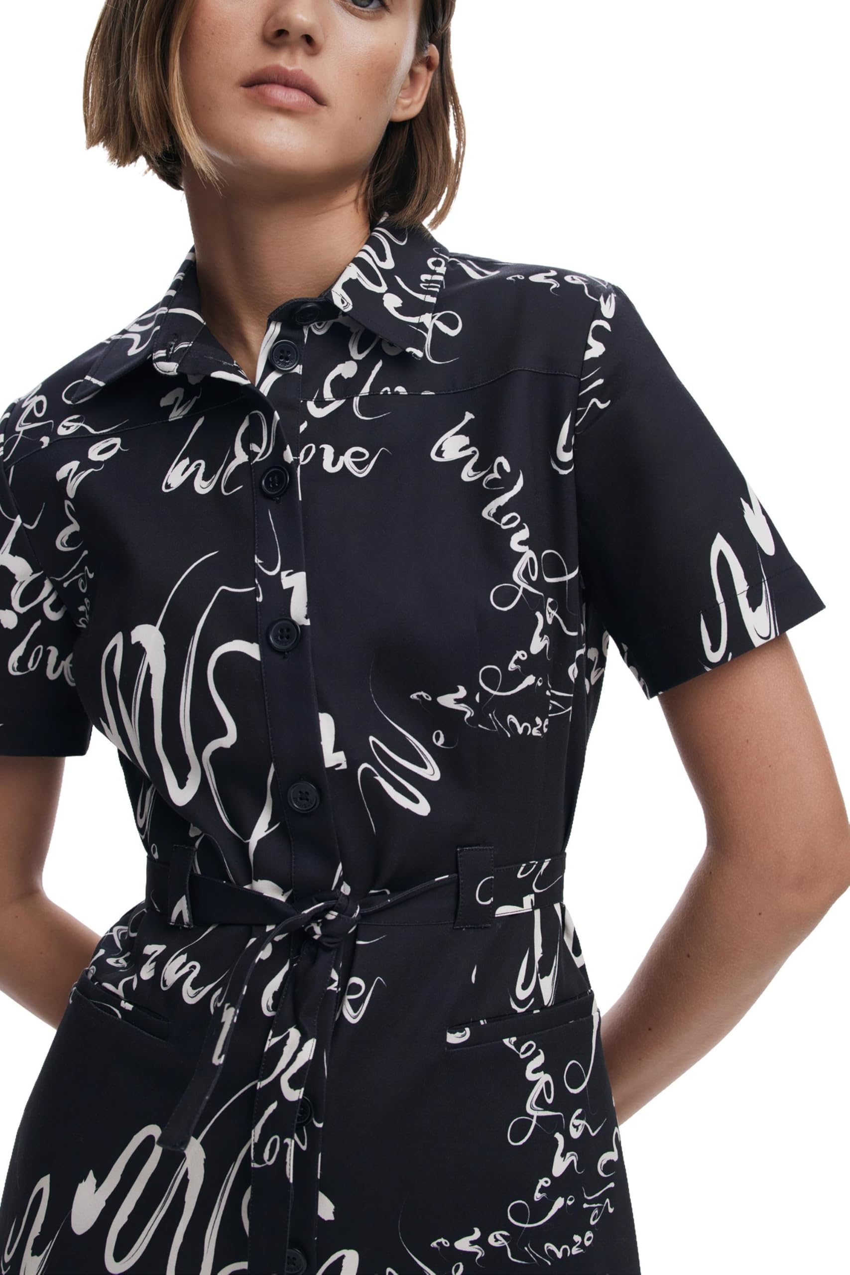 Desigual 25swvw38 Vestito Casual Donna