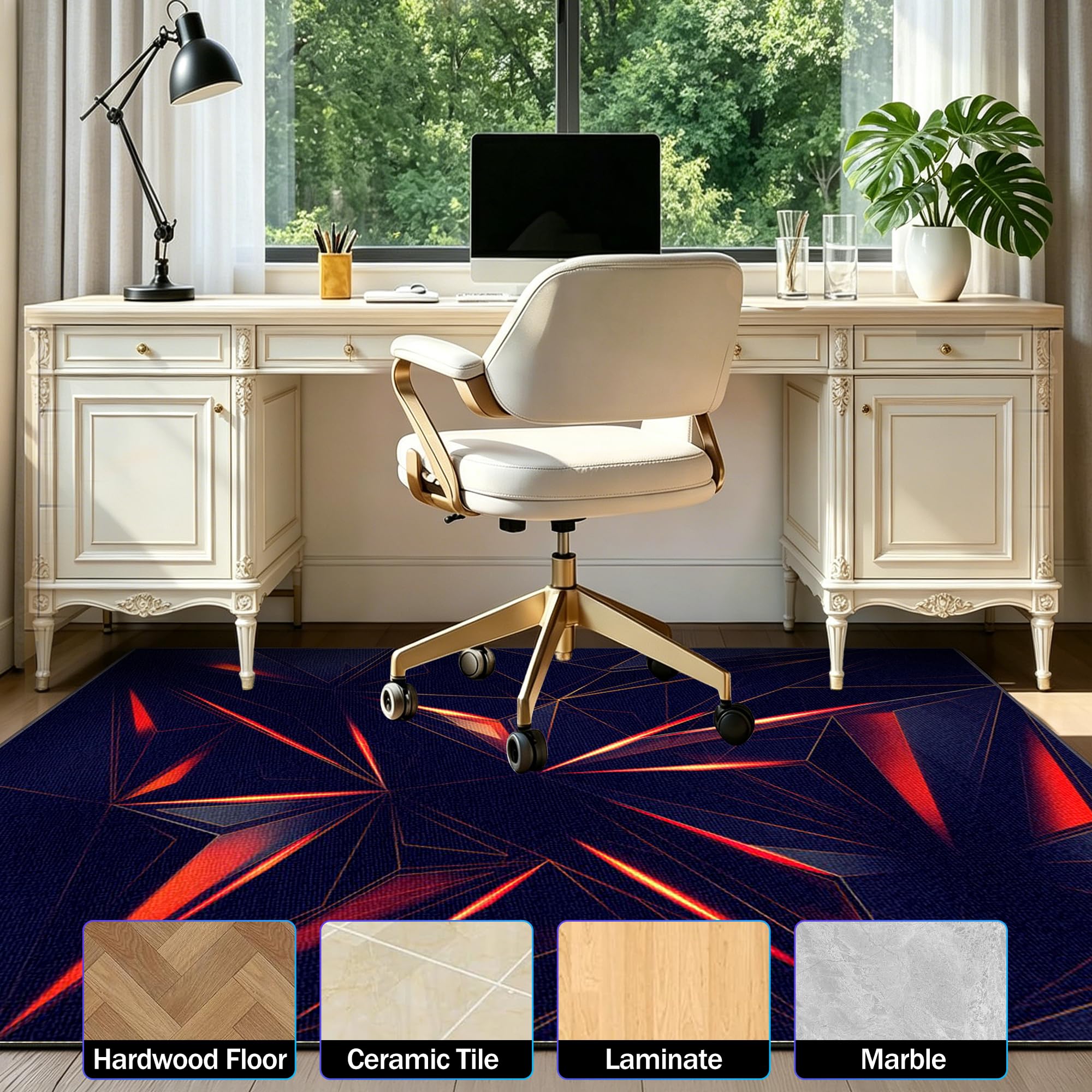 Tapis de Sol Gamer, Tapis Chaise de Bureau 200 x 220 cm