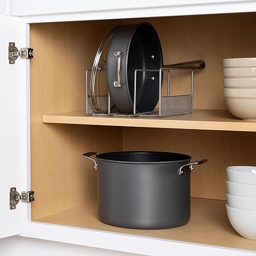 Miniatura 5 de Seville Classics Estanterías de alambre de acero de 3 niveles, cromo