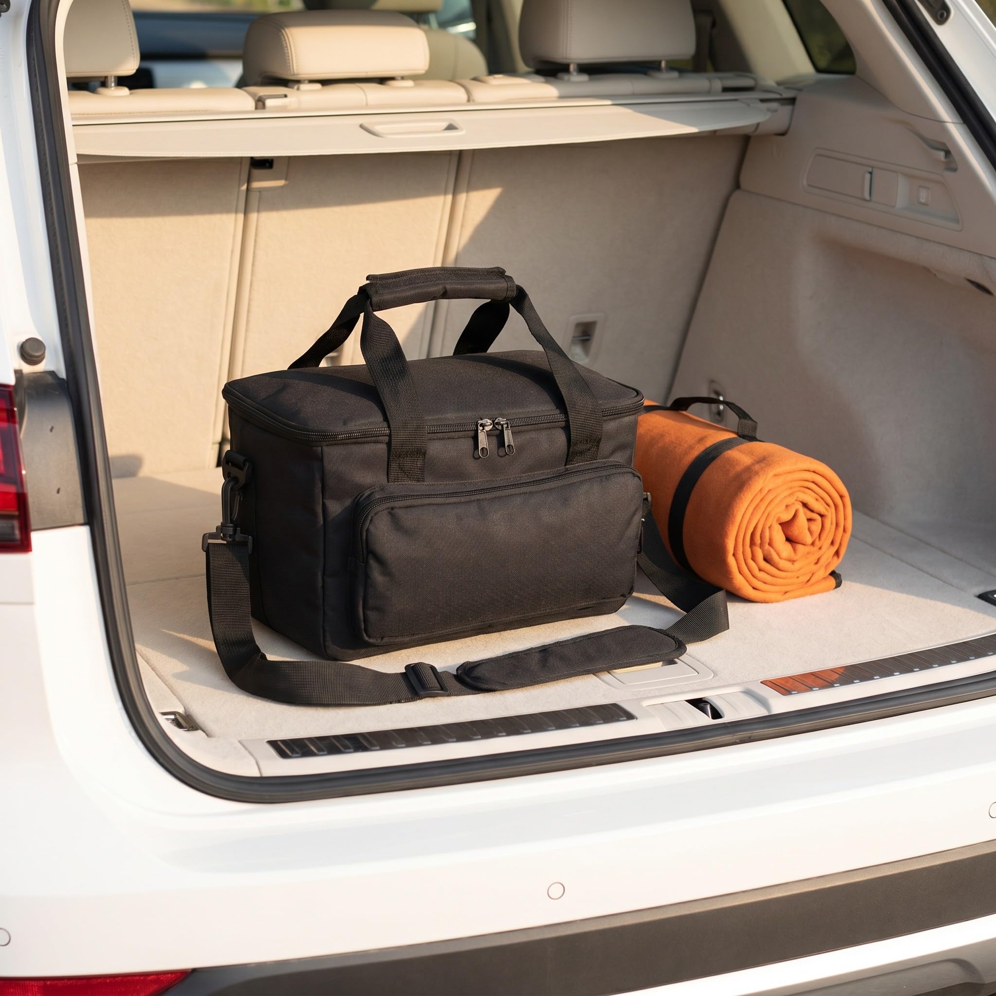 ibasenice Borsa per il trasporto di una stazione di alimentazione portatile - Custodia con cerniera per alimentatori da esterno - Borsa da viaggio con tasche multiple per campeggio e viaggi in auto