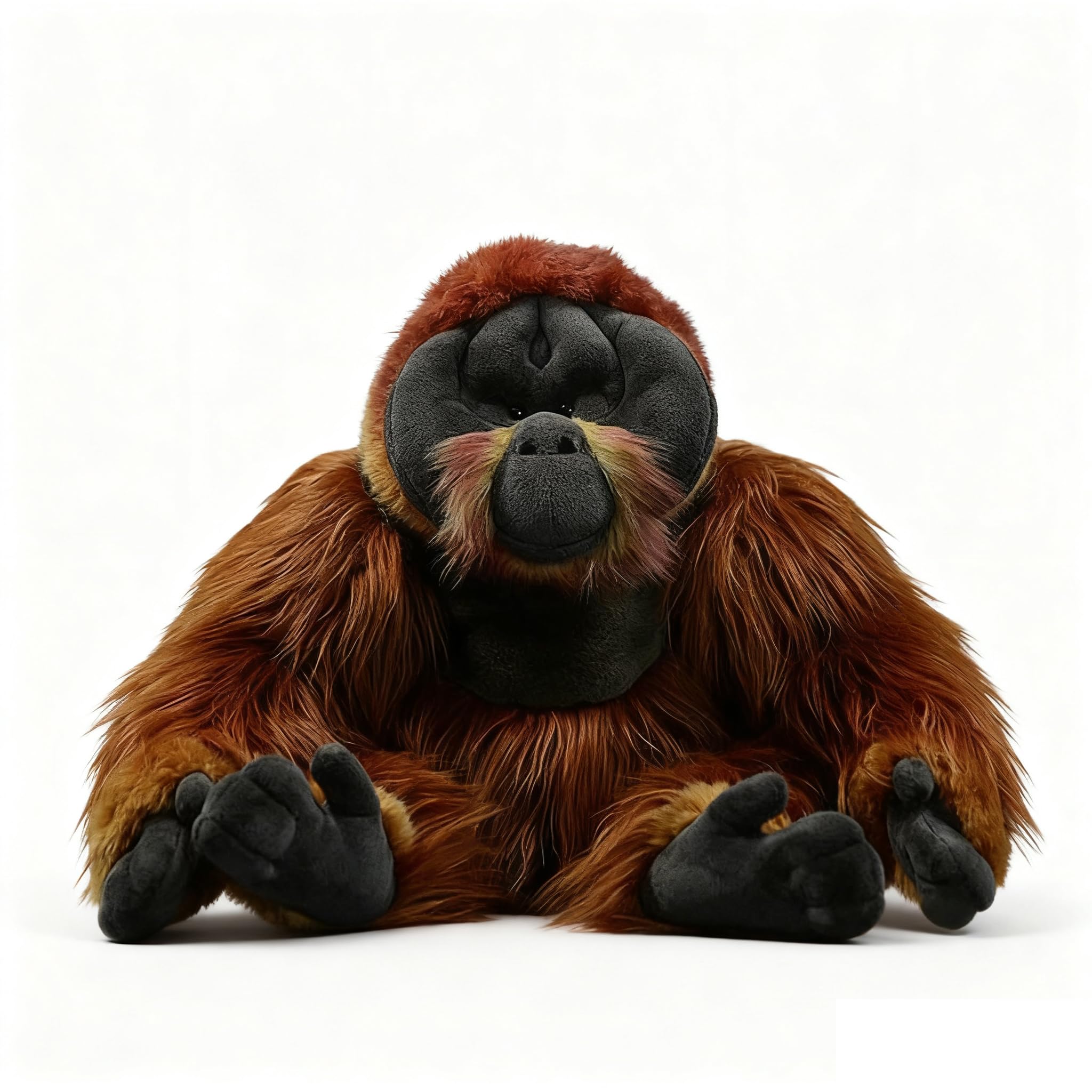 RLOMUTE Gorillas Plush Toy Realistic Stuffed Animal Super Soft Cute for Birthday Companions Bedroom Home Decor Collectible Gift for kids Boys Girls Toys for 3 4 5 6 Year Olds - Orangutan
