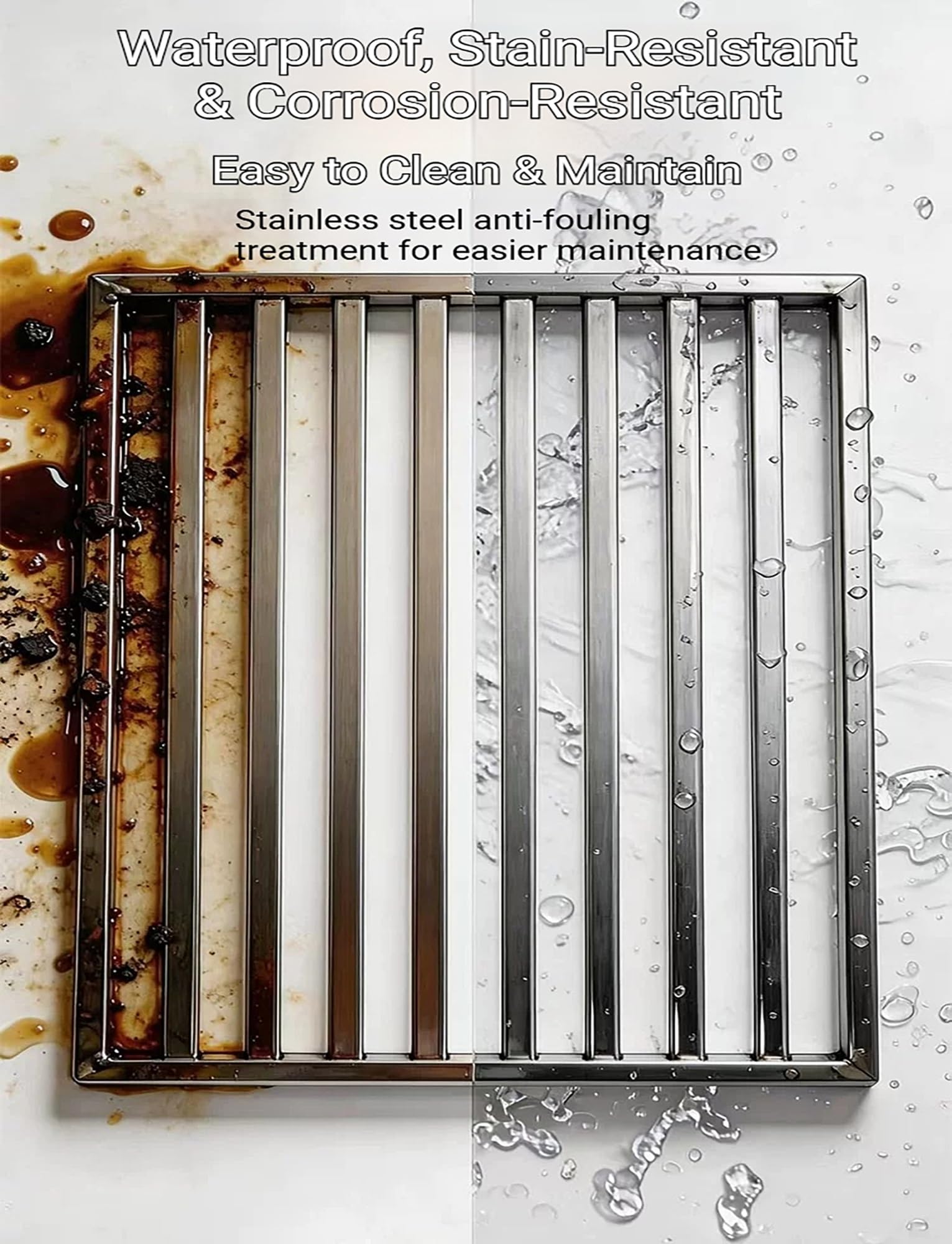 Genérico Divisor de Estante de congelador de Acero Inoxidable for refrigerador Comercial