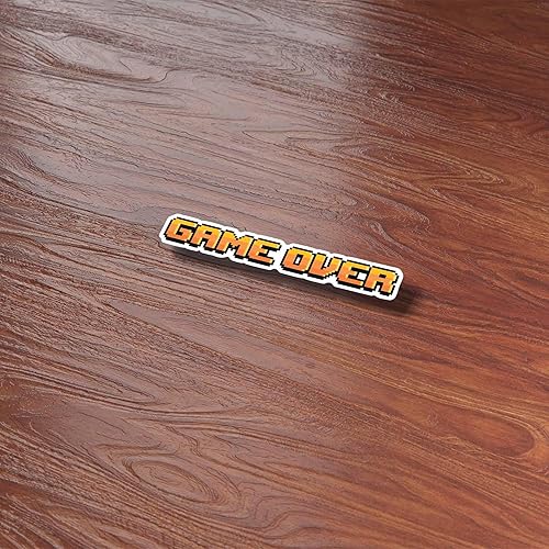 Miniatura 6 de Game Over - Calcomanía divertida para videojuegos, mini calcomanía retro de videojuegos para botella de agua Hydroflask, regalo nerd de Pixel Art