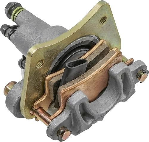 Caltric Pinza de freno trasera con pastillas compatible con Polaris Scrambler 500 4X4 2X4 2005 2006 2007 2008 2009 2010 2011 2012