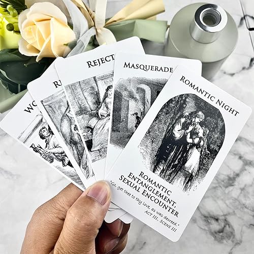 Miniatura 5 de Romeo & Julieta Baraja de cartas Oráculo de amor, cartas de tarot con significado en ellas, Oracle Deck responde todo sobre el amor