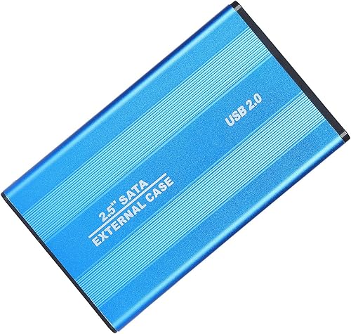 Miniatura 4 de Caja SATA a USB 2.0 de 2.5 pulgadas, carcasa de aluminio de 3 TB con indicador LED, caja de disco duro, velocidad de transferencia de hasta 480 Mbps
