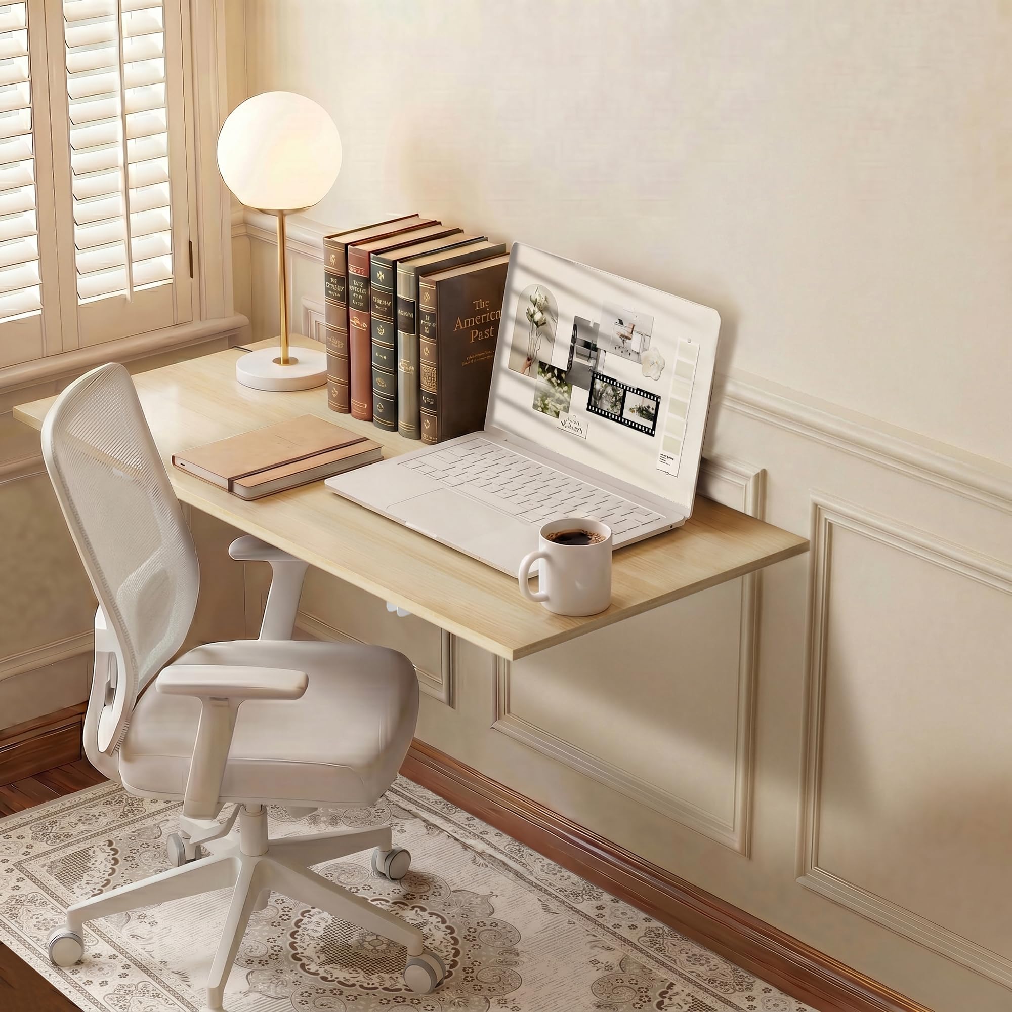 Photo 1 of GOYLSER Fold Wall Mounted Table Folding Worktable, Addition to Garage/Home Office/Laundry Room/Home Bar/Kitchen & Dining Room