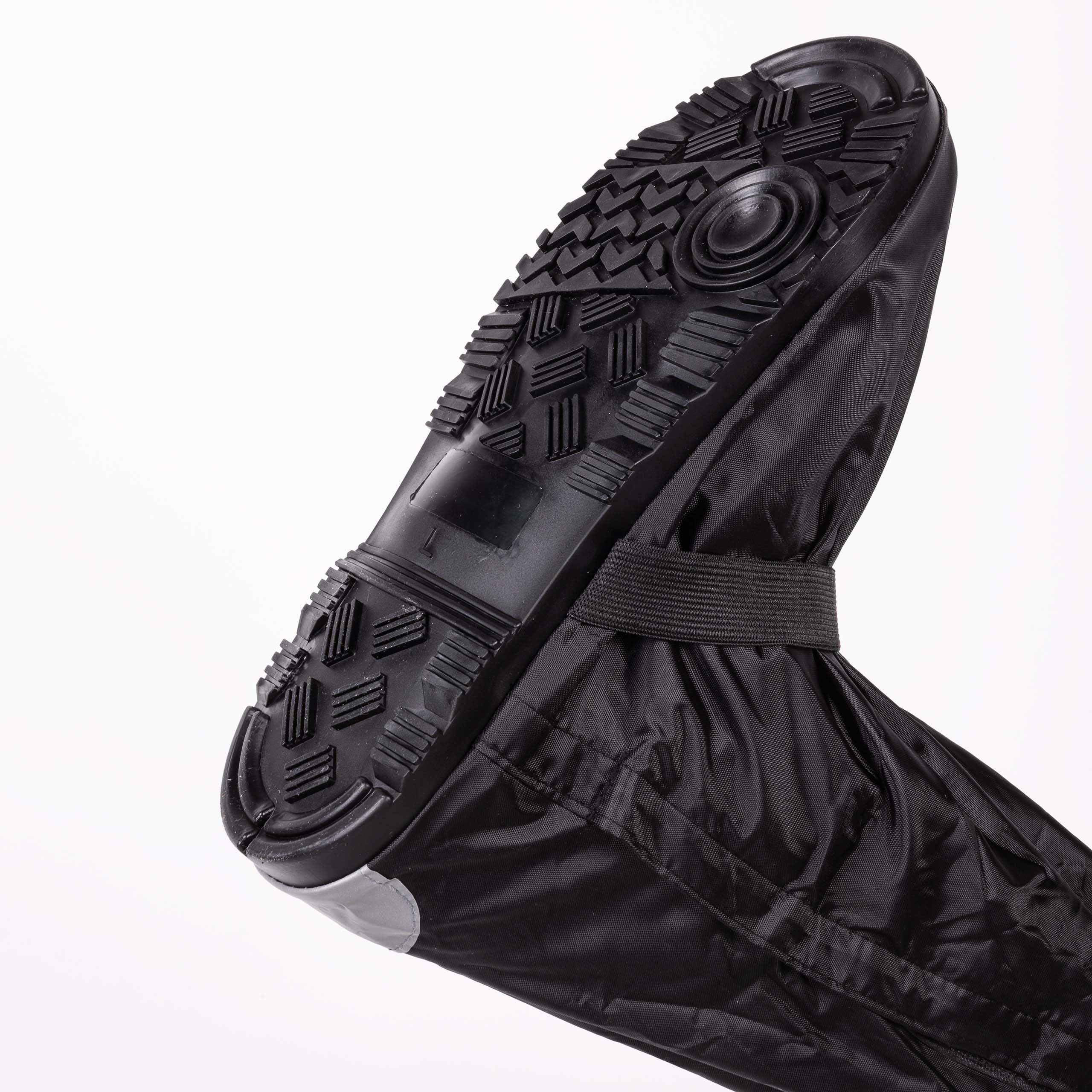 REBELHORN Thunder Copertura Antipioggia Impermeabile per Stivali da Moto | Suola Antiscivolo | Fasce Elastiche | Elementi Riflettenti