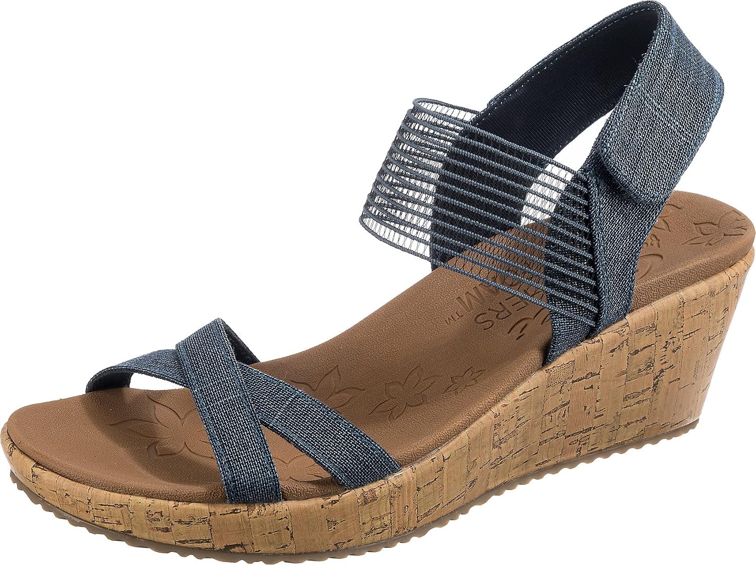 skechers high wedge sandals
