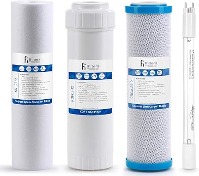 Drinking Water Replacement Filter Set for 4 stage UV Filtration Systems