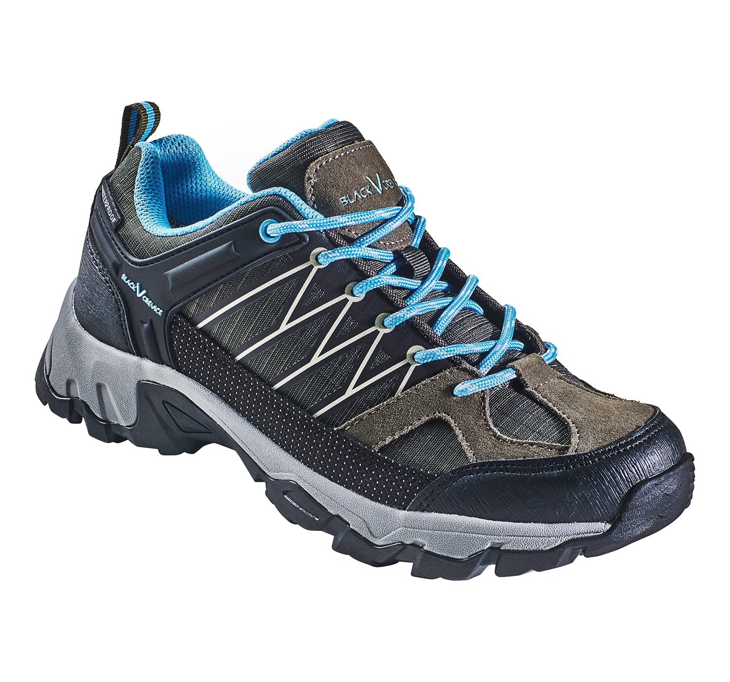 Black Crevice Scarpe da Trekking da Donna I Scarpe da Trekking Low Cut I Scarpe da Escursione Impermeabili I Pregiate Scarpe Sportive da Outdoor I Scarpe Imbottite Donna con Ammortizzazione
