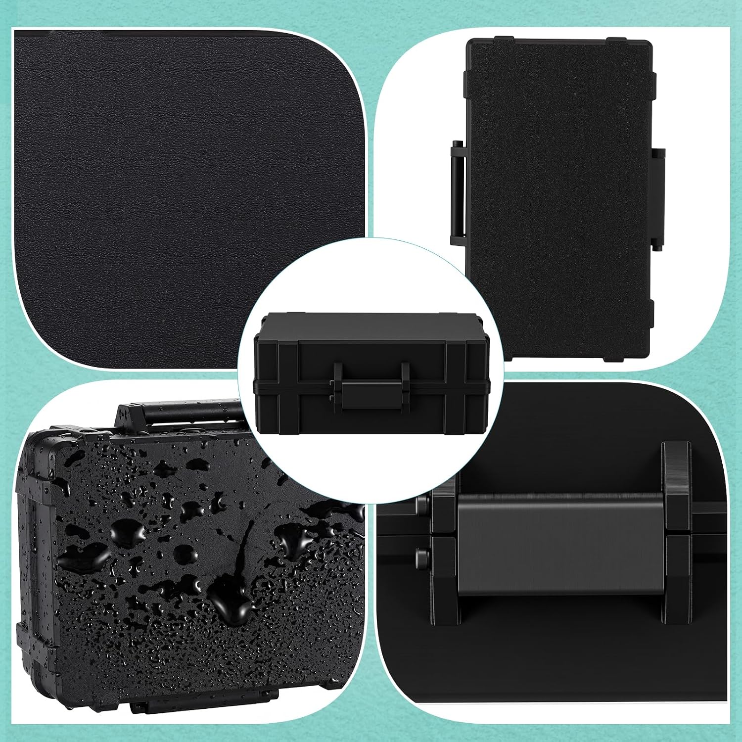 Hushee Peptide Case for 6x10 ml + 1x30 ml Case Holds Vials Water Peptide, Insulin Fridge Holder Storage Cases, Room for Disinfectant Wipes, Fridge and Freezer, Travel Portable Box (Only Box)