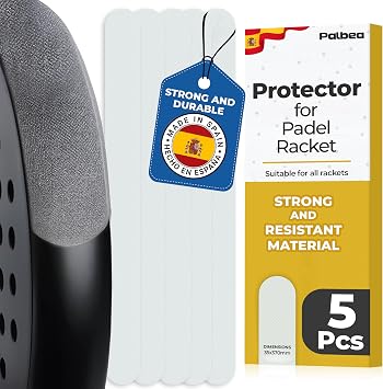Palbea Transparent Padel Racket Protector - Pack of 1/2/3/5 pieces.