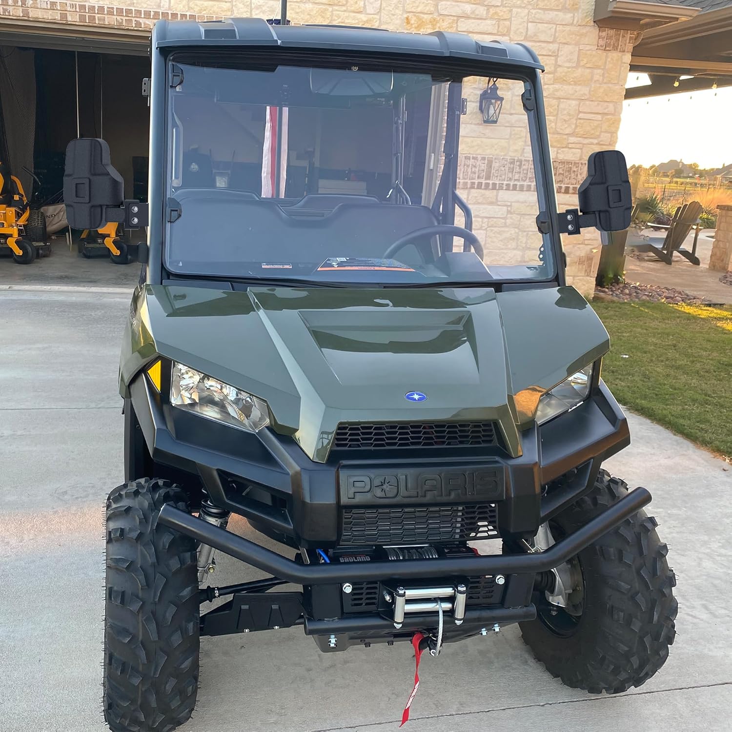 Universal UTV Side Mirrors,UTV Mirror with Two Installation Methods Compatible with 2015-2024 Polaris Ranger 570 900 XP 1000 RZR General Can-Am Defender (Fits Pro-fit Cage and Roll Bar)