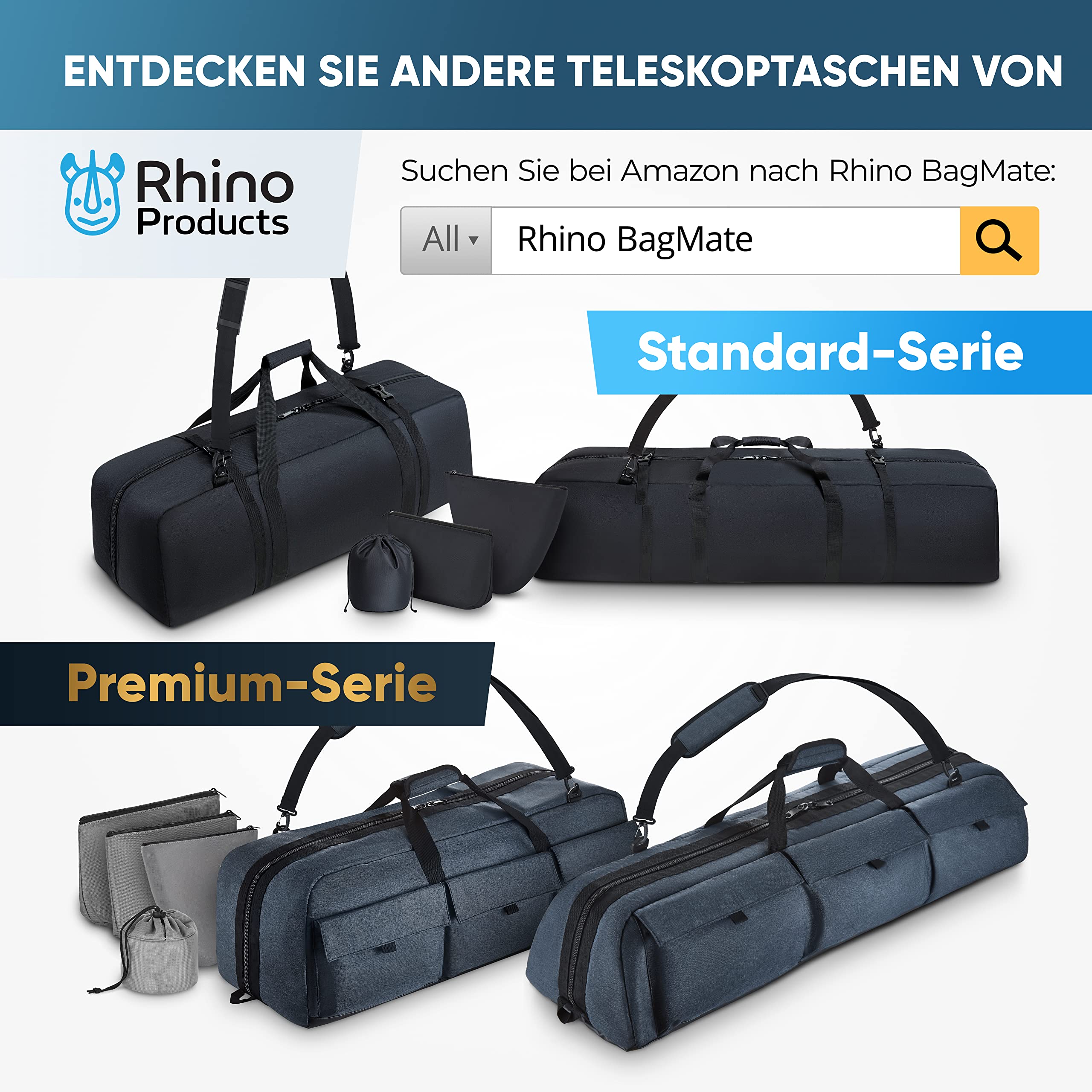 Mehrzweck-Teleskop-Tasche – Stoßdämpfende Teleskop-Tragetasche mit verstellbarem Schultergurt & zusätzlichem Stauraum – Wasserabweisend – Passend für Celestron-Teleskope (76x29x25 cm)