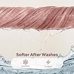 JELLYMONI 100% Cotton Full Duvet Cover Set, Washed Linen-Like Texture | Pre-Shrunk, with Natural Wrinkles, Wide Zipper Opening, Colorfast,8 Reinforced Ties,1 Duvet Cover&2 Pillowcases