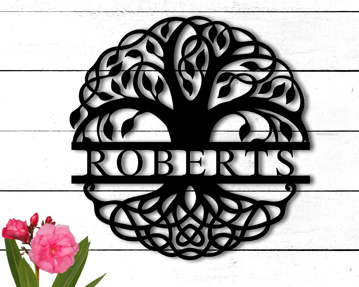 Targa In Metallo Personalizzata Con Cognome – Decorazione Murale Per Casa E Giardino - 3