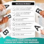 Family Board Games for Kids 8-12 — Family Games for Kids and Adults — Who Knows Me Better Original — 500+ Questions for Ages 5+ — Teens Fun Card Quiz Gift for Travel and Party