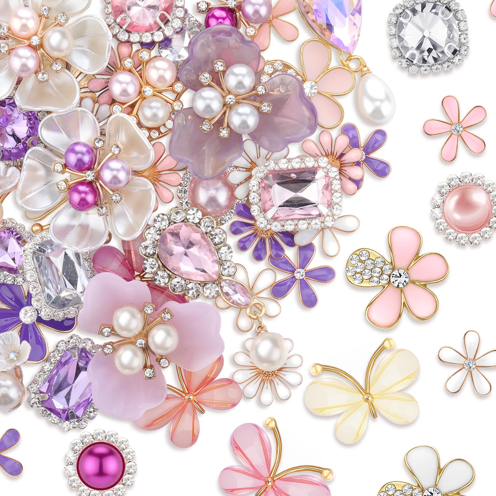 Boutons décoratifs en strass et fausses perles Giegxin pour customisation de vêtements