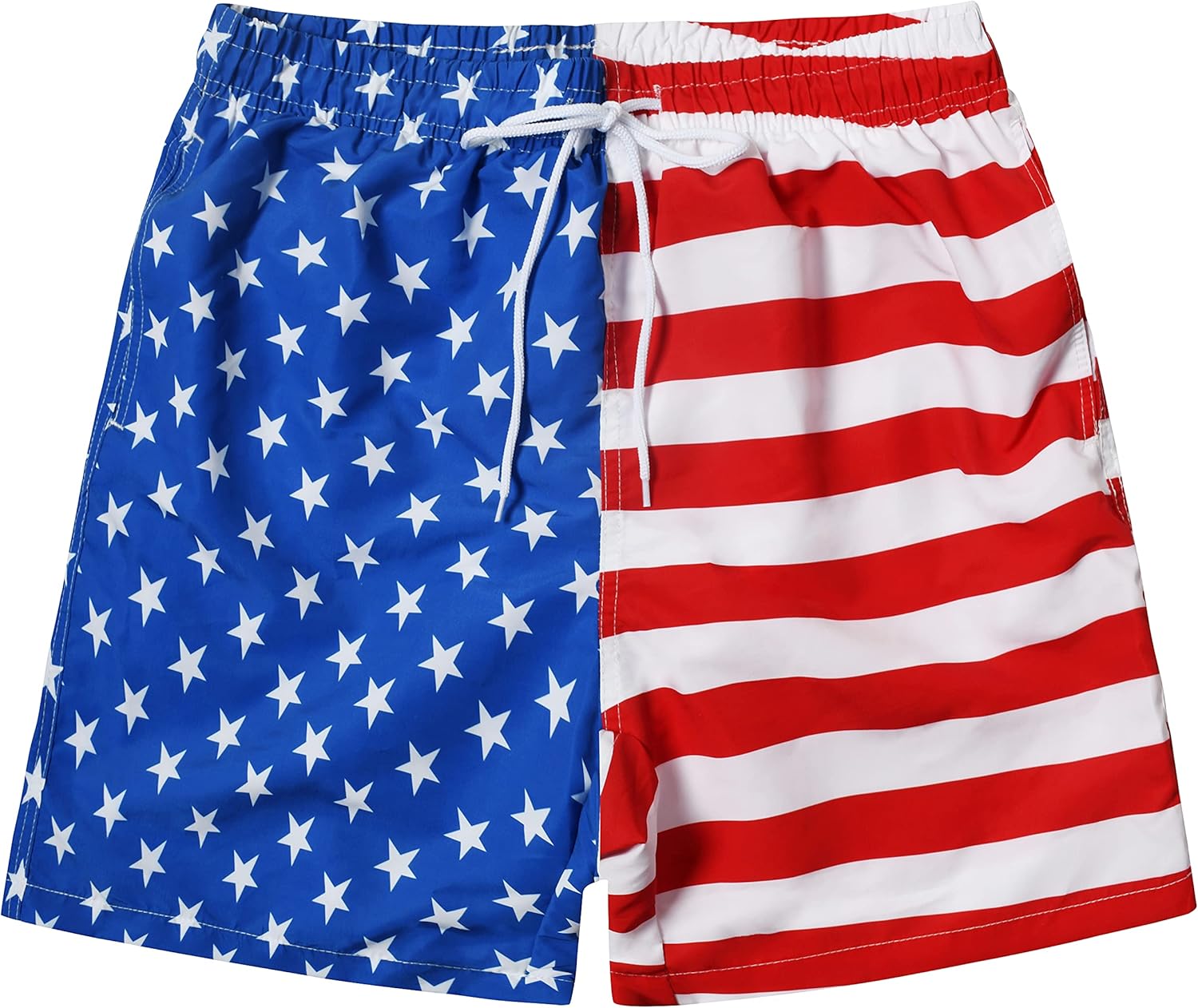 MADHERO Mens Swim Trunk Funny Pattern Bathing Suit with Mesh Lining Swimming Shorts