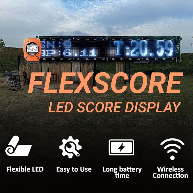 Competition Shot Timer con pantalla LED grande miniatura 7