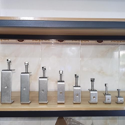 Miniatura 5 de Foxwake Abrazaderas C de acero inoxidable de 3.8 pulgadas para montaje, abrazadera en U de metal resistente para trabajo de metal, abrazadera de