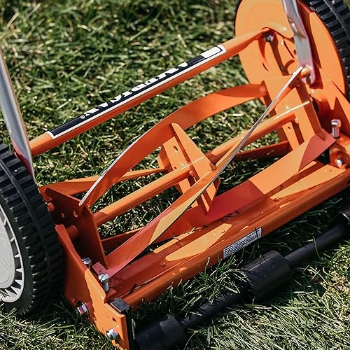 Miniatura 4 de American Lawn Mower Company 1204-14 Cortacésped de carrete de empuje de 4 hojas de 14 pulgadas, color rojo