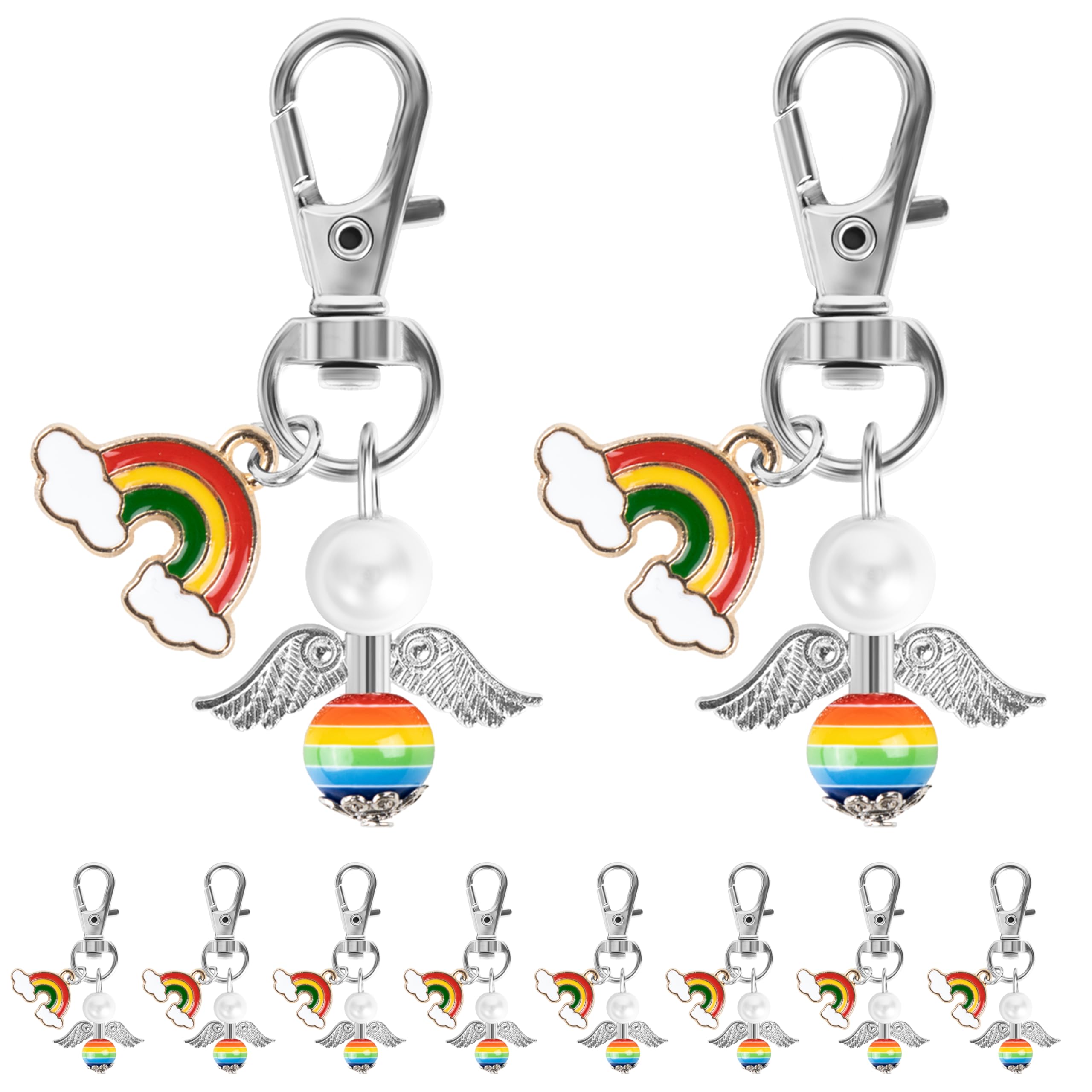 Foshird Schutzengel Schlüsselanhänger Glücksbringer Anhänger Gastgeschenk Taufe Hochzeit Geburtstag Abschiedsgeschenk Mitgebsel
