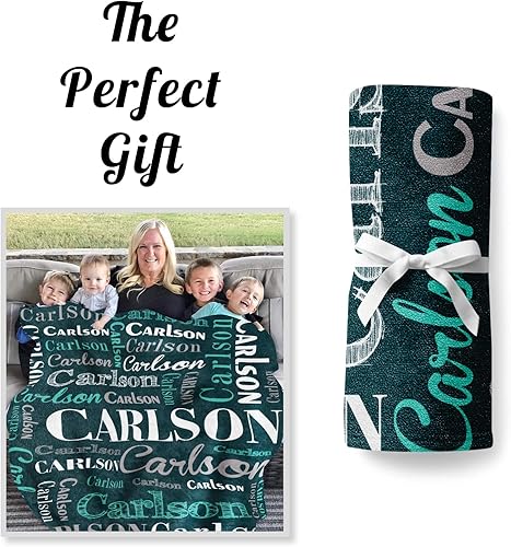 Miniatura 4 de Mantas personalizadas con nombre para niños mantas de bebé personalizadas para niños y niñas manta de nombre personalizada súper suave para niños